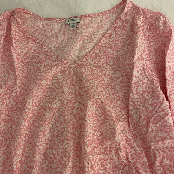 J. Crew Pink Floral Blouse - Picture 4 of 4